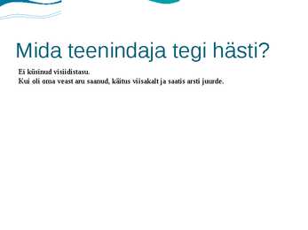 Klienditeenindussituatsiooni analüüs #7