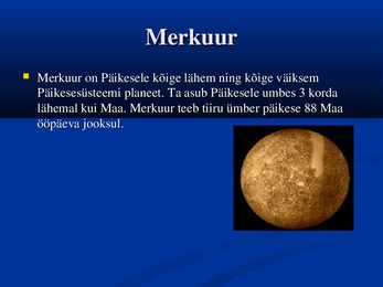 Maa tüüpi planeedid #5