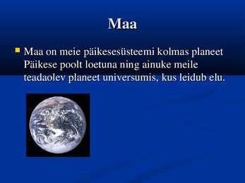 Maa tüüpi planeedid #7