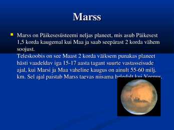 Maa tüüpi planeedid #8