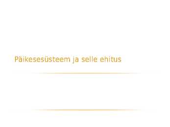 Päikesesüsteem ja selle ehitus