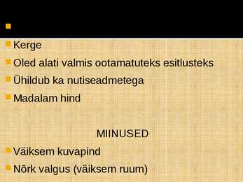 KONVERENTSI ESITLUSVAHENDID #7