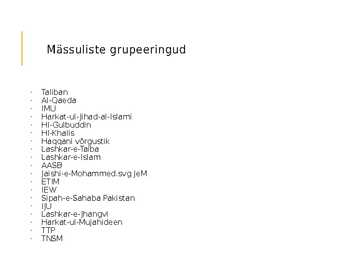Afganistani Sõda alates 2001 #16