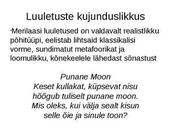 Kersti Merilaas elulugu #6
