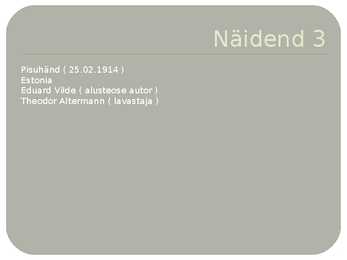 Teater ja näidendid- 1900-1920- #6