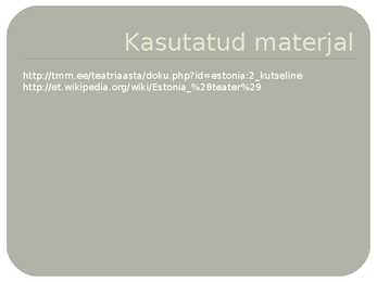 Teater ja näidendid- 1900-1920- #9