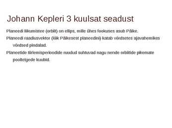 Päikesesüsteem ning taevakehade liikumine #16
