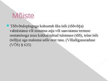 Töövõtuleping #2