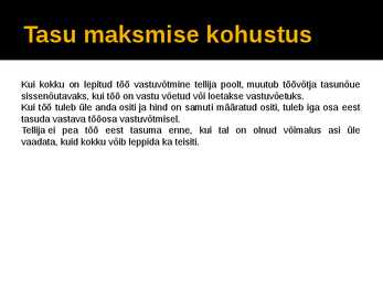 Töövõtuleping #9