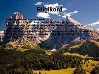 Itaaliat tutvustav slaid #6