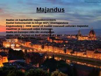 Itaaliat tutvustav slaid #8