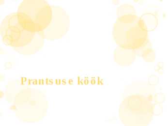 Prantsuse köök