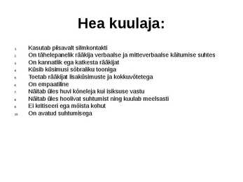 KUULAMINE #5