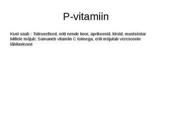 Vitamiinid #9