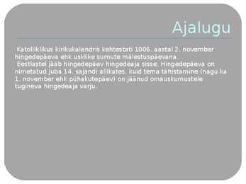 Hingedepäev #2