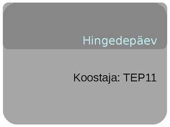 Hingedepäev