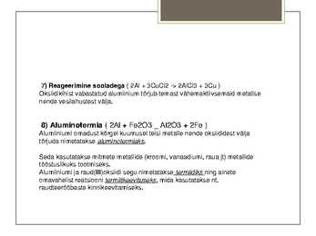 Alumiinium-alumiiniumi avastamine ja saamine #10