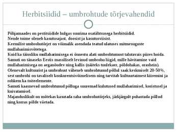 Taimekaitsevahendid #4