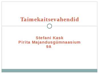 Taimekaitsevahendid