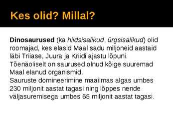 Saurused #2