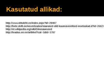 Saurused #15