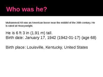Mohammad Ali-inglise keeles #2