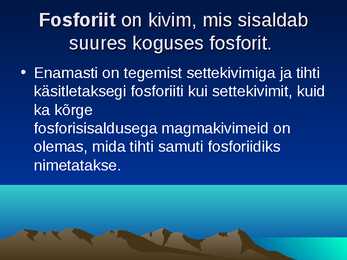 Fosforiit Eestis #2