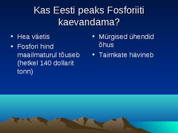 Fosforiit Eestis #7
