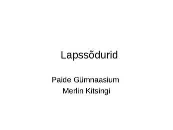 Lapssõdurid