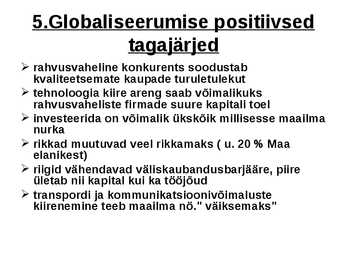 Muutused ühiskonnas ja globaliseerumine #13