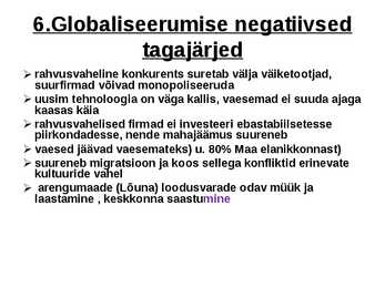 Muutused ühiskonnas ja globaliseerumine #14
