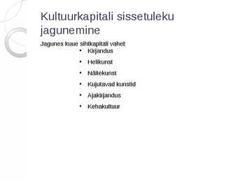 Kultuur ja olme Eesti Vabariigis #3