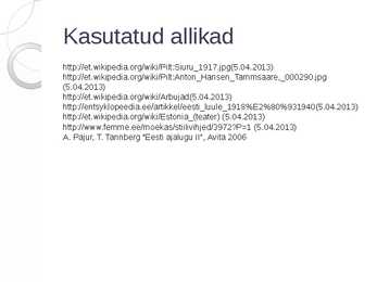 Kultuur ja olme Eesti Vabariigis #21