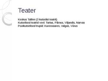 Kultuur ja olme Eesti Vabariigis #8