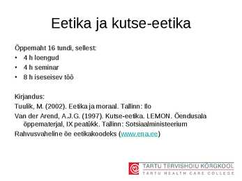 Eetika #2