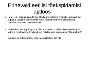 Eetika #11
