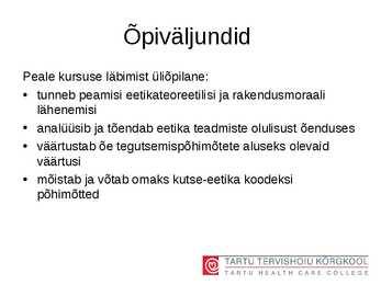 Eetika #3