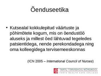 Eetika #30