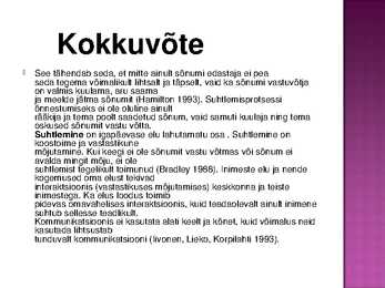 Verbaalne suhtlemine #5