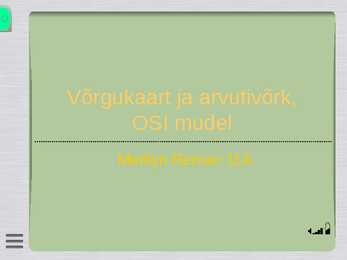 Arvutivõrk-võrgukaart-OSI