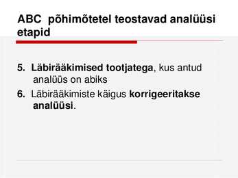 Logistika ABC - analüüs #9