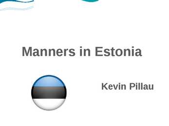 Manners in Estonia