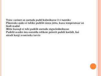 Vahuveinide serveerimine #4
