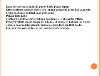 Vahuveinide serveerimine #6