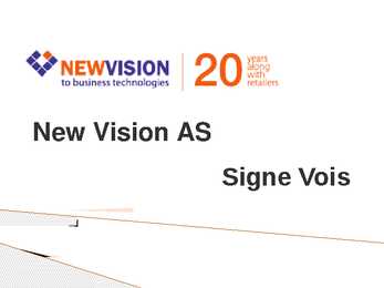New Vision AS powerpoint