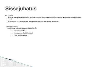 Teenustepõhine arhitektuur #2
