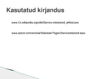 Teenustepõhine arhitektuur #7