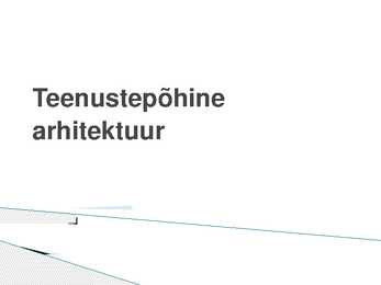 Teenustepõhine arhitektuur