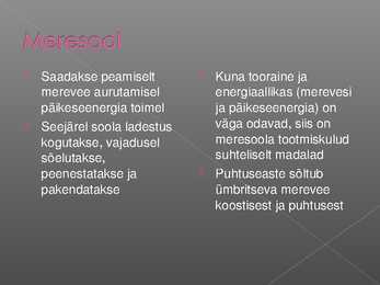 Sool ehk naatriumkloriid #7