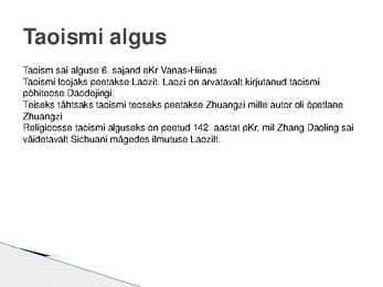Taoism #2